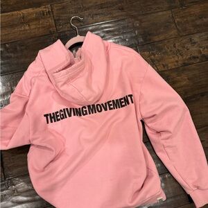 The giving movement zip up hoodie